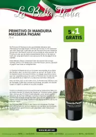 BelBev folder Pagina 3: La Bella Italia PRIMITIVO DI MANDURIA MASSERIA PASANI 75 cl 5+1 GRATIS De Primitivo di Manduria is