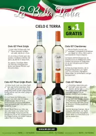 BelBev folder Pagina 5: La Bella Halia CIELO E TERRA 5+1 GRATIS AAMBOOS Cielo IGT Pinot Grigio Een rijke fruitige wijn met