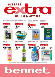 Volantino Bennet Pagina 1: Detersivo liquido Ace €6,99, Birra Nastro Azzurro Peroni €1,09