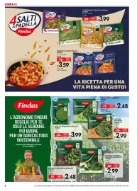 Volantino Bennet Pagina 6: 4 Salti in Padella Findus Penne Tricolore €3,59, Fagiolini Primavera Findus €2,99