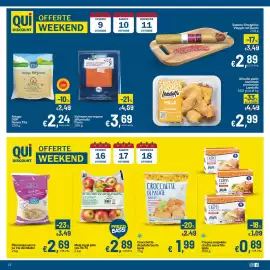 Volantino Qui Discount Pagina 12: Mela royal gala €2,89, Salmone norvegese affumicato Puros €3,69