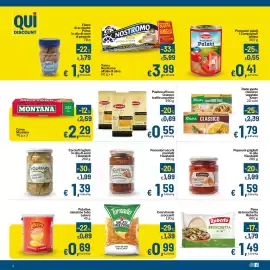 Volantino Qui Discount Pagina 4: Tornado Coni di mais croccanti €0,99, Pane da bruschetta Roberto €1,49