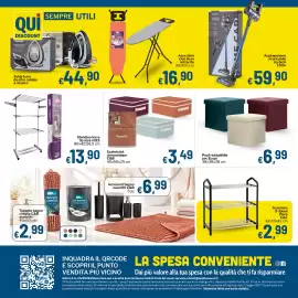 Volantino Qui Discount Pagina 8: Stendino torre Arya €13,90, Scatola tnt chromatique C&B €3,49