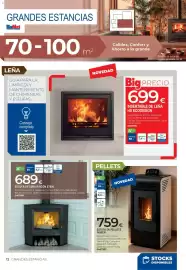 Catálogo BigMat Página 12: Estufa de pellets power €759,00, Eoreal estufa de leña rincón e7000 €689,00