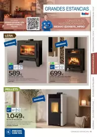 Catálogo BigMat Página 13: Olaya estufa de leña con horno €699,00, Estufa de pellets lux €1.049,00