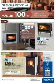 Catálogo BigMat Página 14: Boreal estufa de pellets 12 kw marfil €1.595,00, Insertable de leña br70-s €819,00