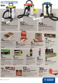 Catálogo BigMat Página 26: Carroña leña de maderas duras €5,99, BigMat aspirador de ceniza con filtro y funda €39,95
