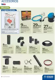 Catálogo BigMat Página 28: Tubo pellet €8,99, Rosetón pellet €10,25
