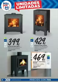 Catálogo BigMat Página 30: Boreal estufa de leña eco 200 €469,00, Estufa de leña lugano €429,00