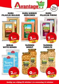 Avantage Supermarkt folder Pagina 5: Miras witte bonen €2,29, Duru pilavlik bulgur €1,59