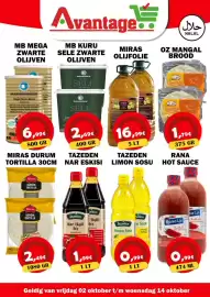 Avantage Supermarkt folder Pagina 6: Miras dürüm tortilla €2,49, Marmarabirlik kuru sele zwarte olijven €2,69