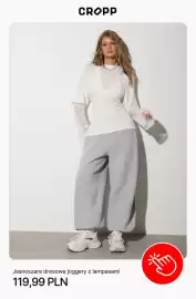 Cropp gazetka Strona 10: Jasnoszare dresowe joggery z lampasami Cropp €119,99
