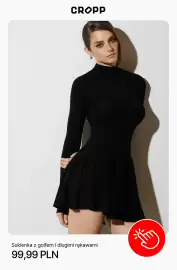 Cropp gazetka Strona 2: Sukienka z golfem i długimi rękawami Cropp €99,99