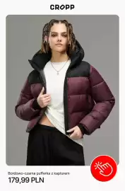 Cropp gazetka Strona 9: Bordowo-czarna pufferka z kapturem Cropp €179,99