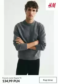 H&M gazetka tydzień 41 Strona 3: Puszysty sweter Regular Fit H & M €134,99