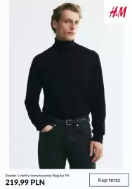 H&M gazetka tydzień 41 Strona 4: Sweter z wełny merynosowej Regular Fit H & M €219,99