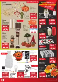 Kaufland leták týden 41 Strana 3: Lampion s LED světlem €99,90, Livarno válcové svíčky €94,90