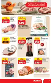 Auchan akciós újság hét 41 Oldal 17: HERZ DELKO PULYKAMELL-SONKA €699,00, GALLICOOP KÖRÖS PULYKAMELLSONKA €449,00