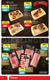 Auchan akciós újság hét 41 Oldal 22: Régimódi Mangalica Parasztkolbász €779,00, Régimódi Kedves Kolbász €619,00