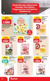 Auchan akciós újság hét 41 Oldal 26: AUCHAN TIPP GYORSFAGYASZTOTT GYÜMÖLCSLEVES ALAP €1.149,00