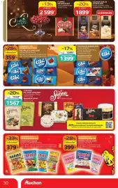 Auchan akciós újság hét 41 Oldal 30: Szamos táblás csokoládé €1.899,00, HARIBO Chamallows €399,00