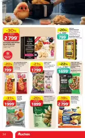Auchan akciós újság hét 41 Oldal 34: MYFOOD AIR FRYER SEAFOOD MIX €2.799,00, VALDOR SAJTOS KORONG €1.999,00