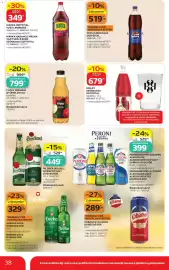 Auchan akciós újság hét 41 Oldal 38: PERONI NASTRO AZZURRO ALKOHOLOS, ALKOHOLMENTES VAGY CAPRI ÜVEGES SÖR €529,00