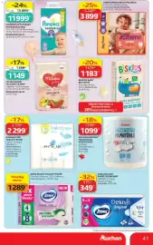 Auchan akciós újság hét 41 Oldal 41: AUCHAN KEDVENC HÁZTARTÁSI PAPÍRTÖRLŐ €1.099,00, AUCHAN TIPP TOALETTPAPÍR €2.299,00