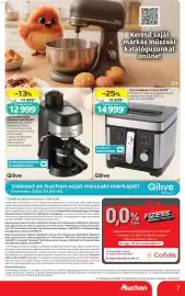 Auchan akciós újság hét 41 Oldal 7: QILIVE 600153053 PRESSZÓ KÁVÉFŐZŐ €12.999,00
