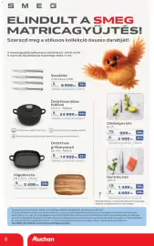 Auchan akciós újság hét 41 Oldal 8: Öntöttvas lábas fedővel €24.999,00, Santoku kés €1.499,00