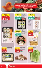 Auchan akciós újság Oldal 2: AUCHAN TIPP TAVASZI TEKERCS €999,00, SUSHI 4YOU SAKANA LAZAC SUSHI SET €1.529,00