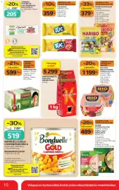 Auchan akciós újság | Szupermarket Oldal 10: Bonduelle Gold Csemegekukorica €519,00, Knorr gyümölcsleves €489,00