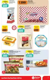 Auchan akciós újság | Szupermarket Oldal 7: PÖTTYÖS Túró Rudi €1.399,00, HAJDÚ RESZELT GOUDA SAJT €929,00