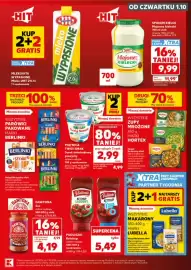 Kaufland gazetka Strona 9: OD CZWARTKU 1.10 HIT KUP 2+2 GRATIS TYLKO ZKARTA XTRA MLEKOVITA WYPASIONE Mleko UHT 2% tt. 11