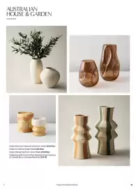 Myer catalogue Page 8: AUSTRALIAN HOUSE & GARDEN Only at Myer SMOXED PISTACHIO AH&G Peninsula Textured Ceramic Vases*