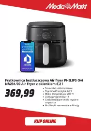 Media Markt gazetka Strona 8: Frytkownica beztłuszczowa Philips Ovi NA231/00 z okienkiem €369,99