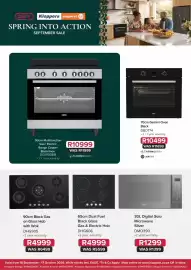 Kloppers catalogue Page 1: 90cm Black Gas on Glass Hob with Wok DHG905 €4.999,00, 30L Digital Solo Microwave Silver €1.299,00