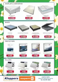 Kloppers catalogue Page 2: CNRA Fluted Storage Base €5.499,00, Ventilated Contour Memory Foam Pillows €750,00