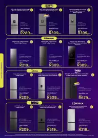 Teljoy catalogue Page 4: Hisense 347L Black Mirror Combi Fridge/Freezer with Water Dispenser €389,00