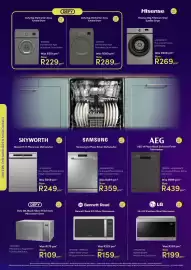 Teljoy catalogue Page 6: Defy 30L Black/Silver Finish Solo Microwave Oven €109,00, LG 42L Stainless Steel Microwave €199,00