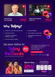 Teljoy catalogue Page 8: Get to Know Our Founder Teljoy Why Teljoy? Month-to-month, & no upfront costs ✦ Cancel at any time