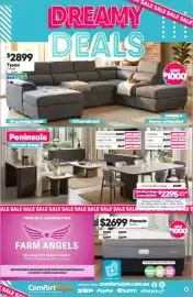 ComfortStyle Furniture & Bedding catalogue Page 1: $2899 Tyson Lounge Fabric Select DREAMY DEALS SALE SALE SALE SALE SAVE