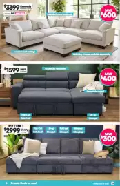 ComfortStyle Furniture & Bedding catalogue Page 4: Aero Sofabed €1.199,00, Jonty Lounge €2.699,00
