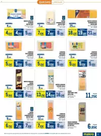 Catálogo Makro Página 15: Arla Pro queso monterey jack €11,25, Edam lonchas €5,29