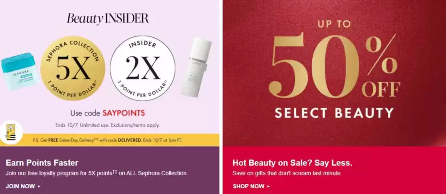 Sephora (valid until 27-10)