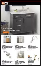 The Home Depot flyer week 41 Page 1: Glacier Bay Faris 24 in. Freestanding Bathroom Vanity with White Cult... €249,00