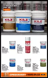 The Home Depot flyer week 41 Page 2: EXCLUSIVE KILZⓇ PRIMER TO PREP YOUR NEXT PAINT JOB Shop Now KILZ3 PREMIUM INTERIOR