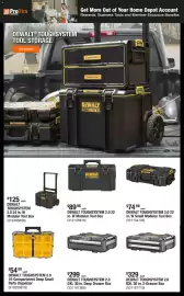 The Home Depot flyer week 41 Page 4: HOME DEPT ProXtra DEWALTⓇ TOUGHSYSTEM TOOL STORAGE Shop Now TOUGHSYSTEM 20 Get More Out