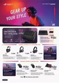 Computer Mania catalogue Page 10: ROG Keris II Origin Gaming Mouse €2.499,00, ROG Kithara Gaming Headset €6.999,00