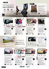 Computer Mania catalogue Page 3: ASUS Vivobook 14 Flip €19.999,00, ASUS Zenbook A16 €46.999,00